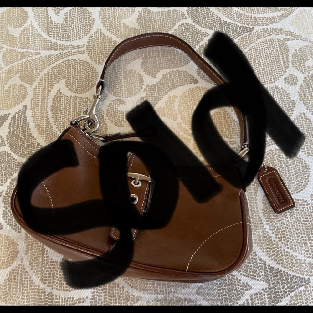 Y2K Coach Vintage Brown Leather Demi Shoulder Bag E30-7542